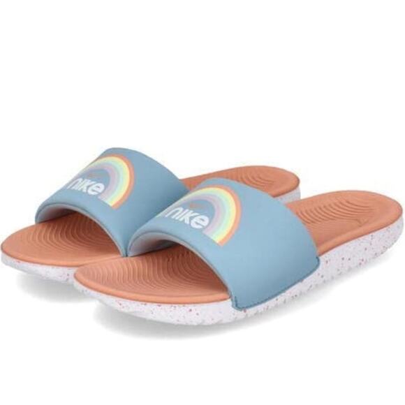 Nike Kawa Rainbow Slide Sandals NIB SIZE 1 - Picture 1 of 7